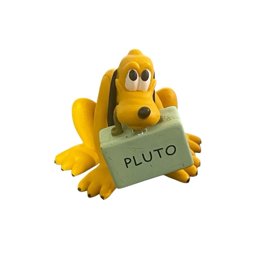 Mickey Mouse and Friends Pluto as Train Passenger With Suit Case